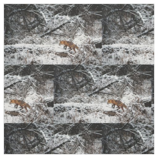 fox fabric, woodland fabric, quilting panels fabric