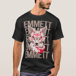 Fox Face - Emmett Name T-Shirt