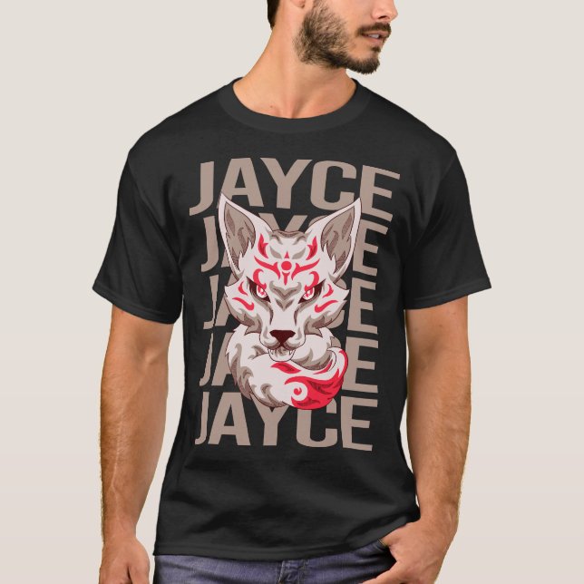 Fox Face - Jayce Name T-Shirt (Front)