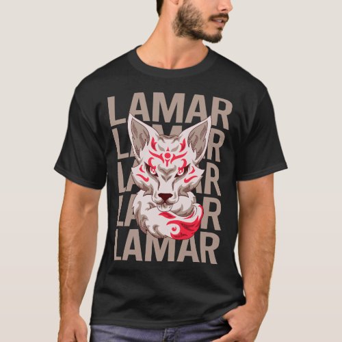 Fox Face _ Lamar Name T_Shirt
