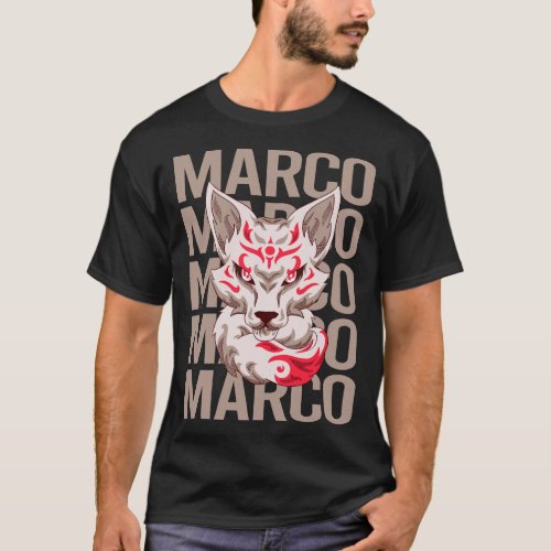 Fox Face _ Marco Name T_Shirt