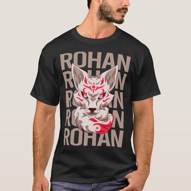Fox Face - Rohan Name T-Shirt (Front)
