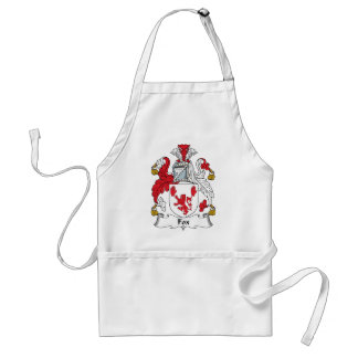 Fox Family Crest Adult Apron