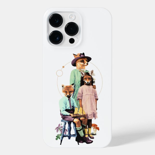 FOX FAMILY FANCY ANIMALS iPhone CASE (Back)