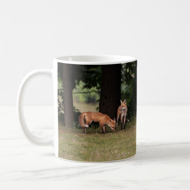 Fox Family Outing   Coffee Mug (Left)