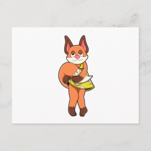 Fox Female with Skirt Postcard