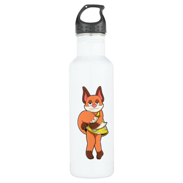 Fox Female with Skirt Stainless Steel Water Bottle (Front)