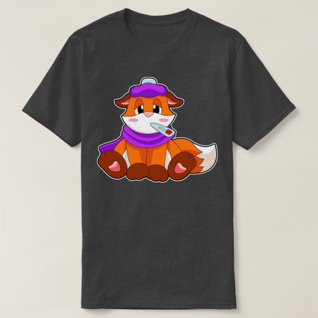 Fox Fever Fever thermometer T-Shirt (Design Front)