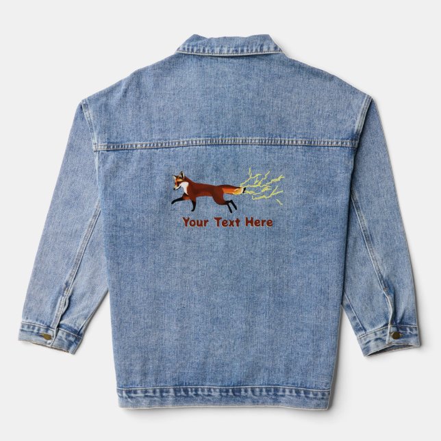 Fox Fire - Northern Lights Denim Jacket (Back)