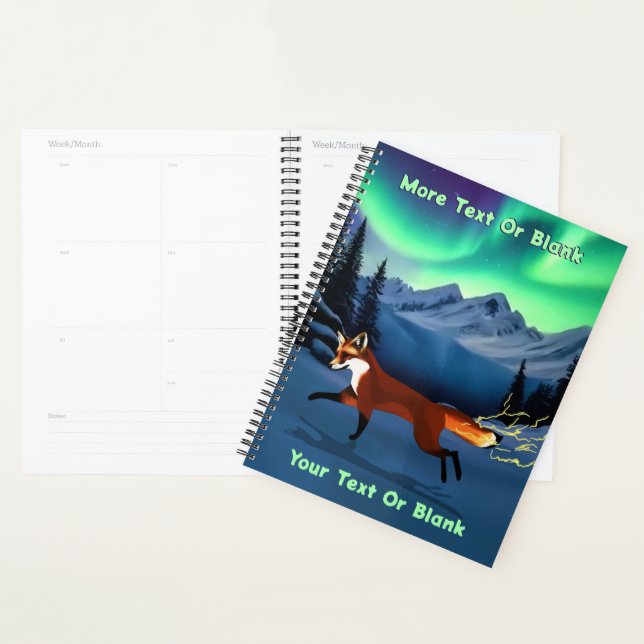 Fox Fire - Northern Lights Planner (Display)
