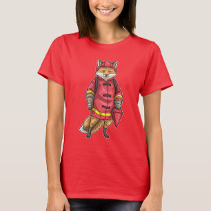 Fox Firefighter Fire helmet Fire department T-Shirt