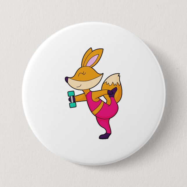 Fox Fitness Dumbbell Button (Front)