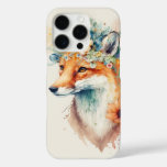 Fox Flower Crown Watercolor                        iPhone 16 Pro Case