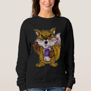 Fox For Kids Coffee Foxes Smart Sweatshirt