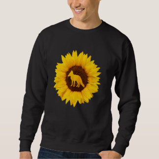 Fox For Women Men Prairie Vixen Animal Sunflower Sweatshirt