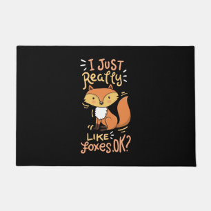Fox Forest Animal Humor Doormat
