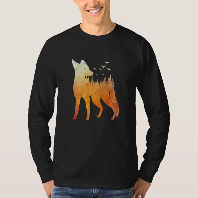 Fox forest fox hunter hunting Fox  2 T-Shirt (Front)