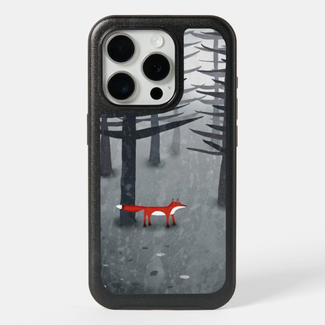 Fox Forest Landscape iPhone 15 Pro Case (Back)