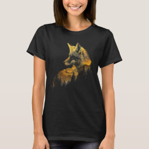 Fox Forest Nature Lover Mountains Hiking Camping H T-Shirt