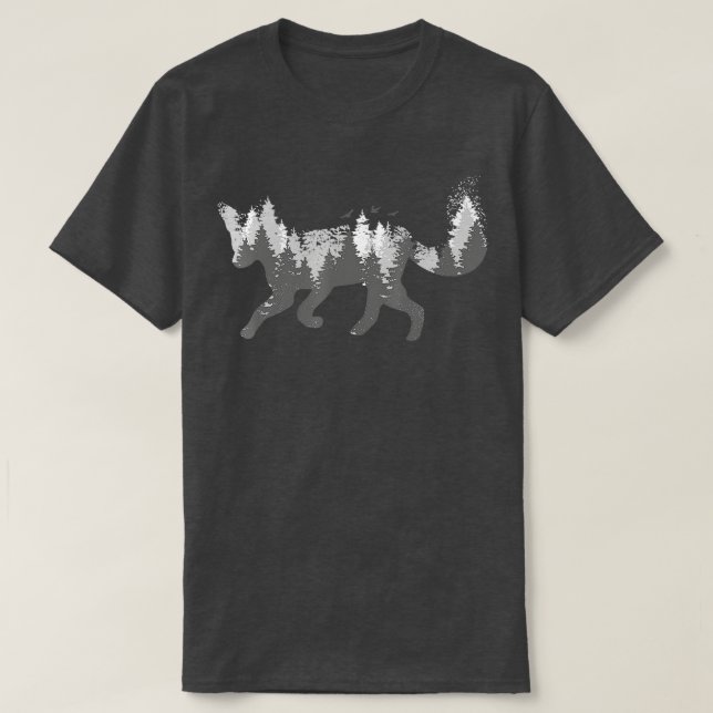 Fox Forest Nature Outdoor Hiking Camping Hunting G T-Shirt (Design Front)