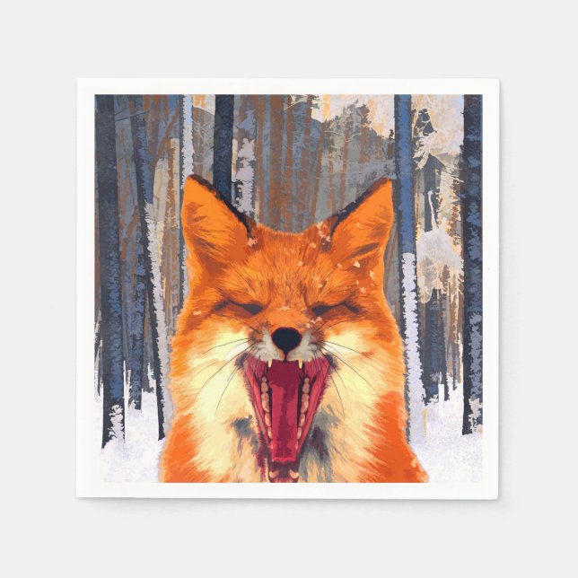 Fox forest Paper Napkin (Front)