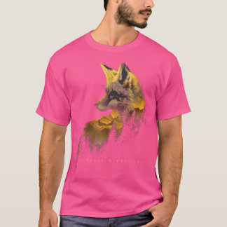 Fox Forest Protect Preserve Hiking Camping Nature  T-Shirt