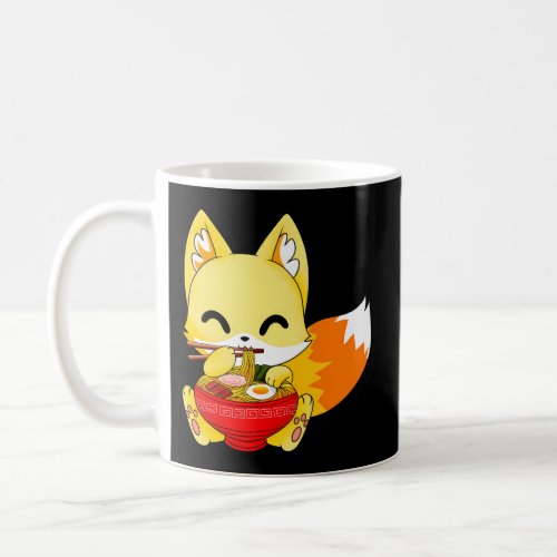Fox Fox Ramen Fox Japanese Anime Kawaii Coffee Mug