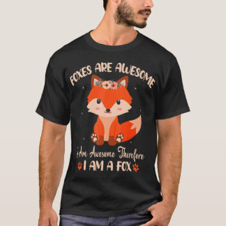 Fox Foxes Are Awesome Cute Fox Girls Boys T-Shirt