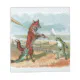 Fox Frog Fishing Antique Illustration Notepad | Zazzle