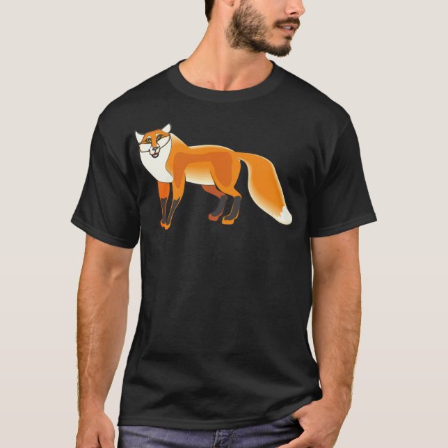 fox fuchs animal labrador print labradors  T-Shirt (Front)