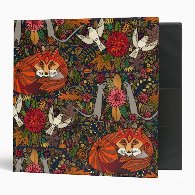 fox garden 3 ring binder (Front/Inside)