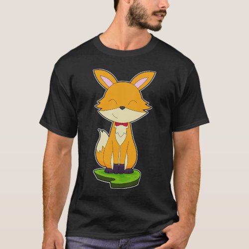 Fox Gentleman Bow tie T_Shirt