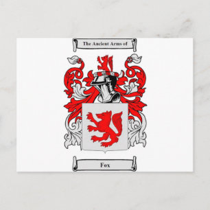 Fox (German) Coat of Arms Postcard