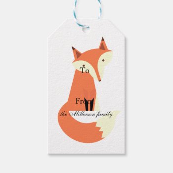 Fox Gift Tags by peacefuldreams at Zazzle