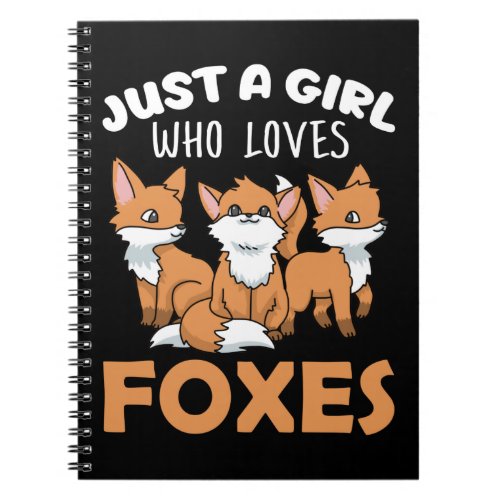 Fox Gifts Women Fox Gifts Girls Fox Lover Fox Notebook