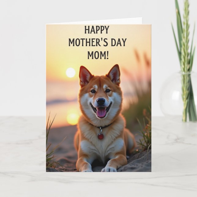 Fox Golden Mothers Day Message Card (Front)