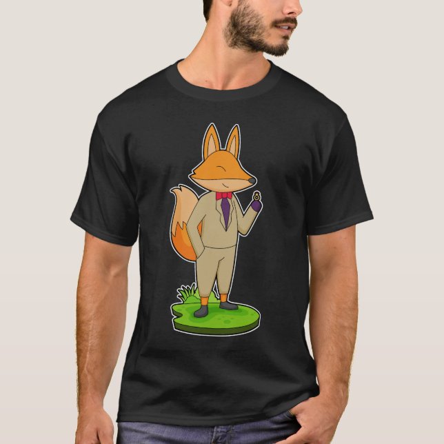 Fox Groom Ring Wedding T-Shirt (Front)