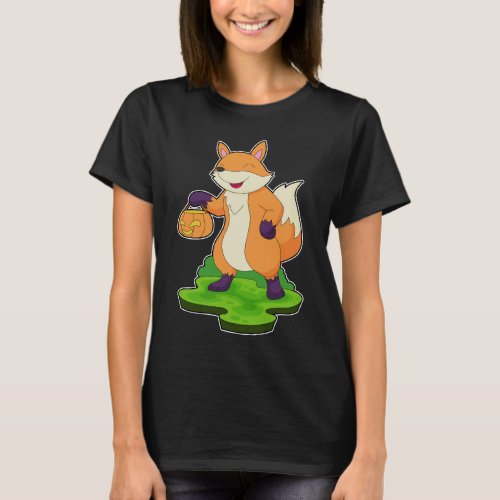 Fox Halloween Pumpkin T_Shirt