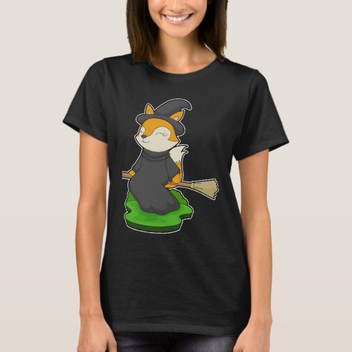Fox Halloween Witch T_Shirt