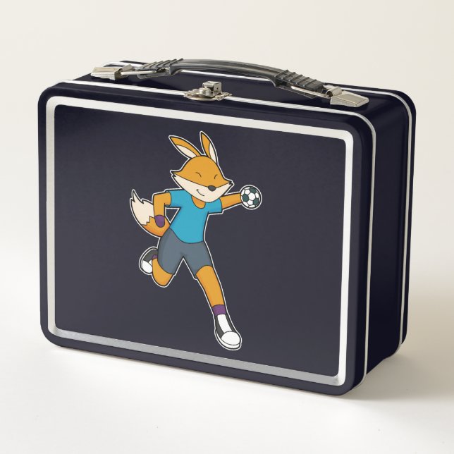 Fox Handball player Handball Metal Lunch Box (Front)