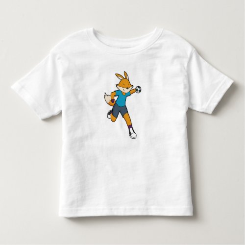 Fox Handball player Handball Toddler T_shirt