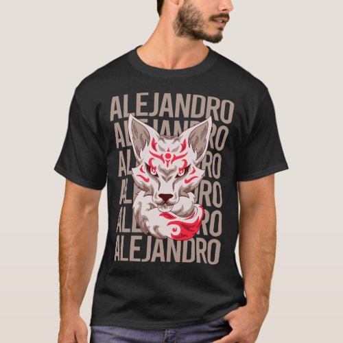 Fox Head _ Alejandro Name T_Shirt