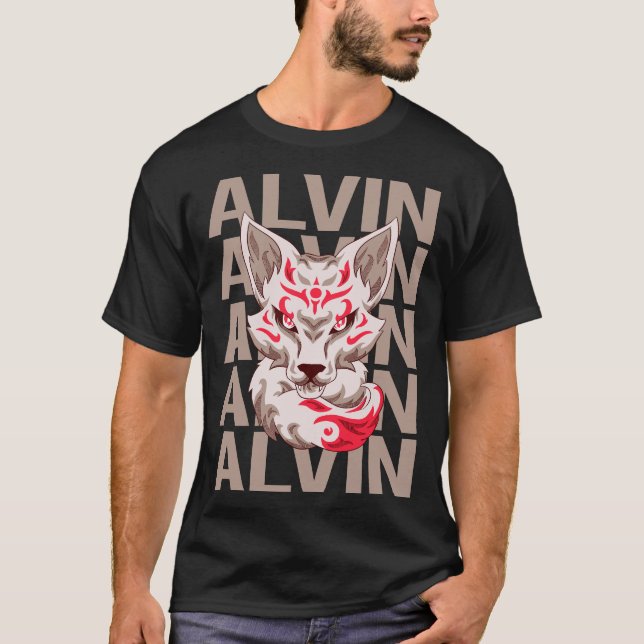 Fox Head - Alvin Name T-Shirt (Front)