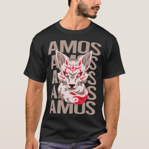 Fox Head _ Amos Name T_Shirt
