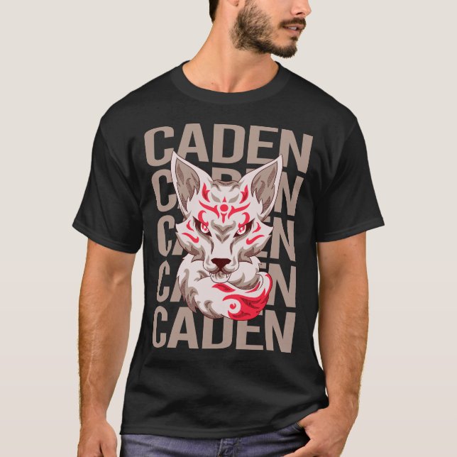 Fox Head - Caden Name T-Shirt (Front)
