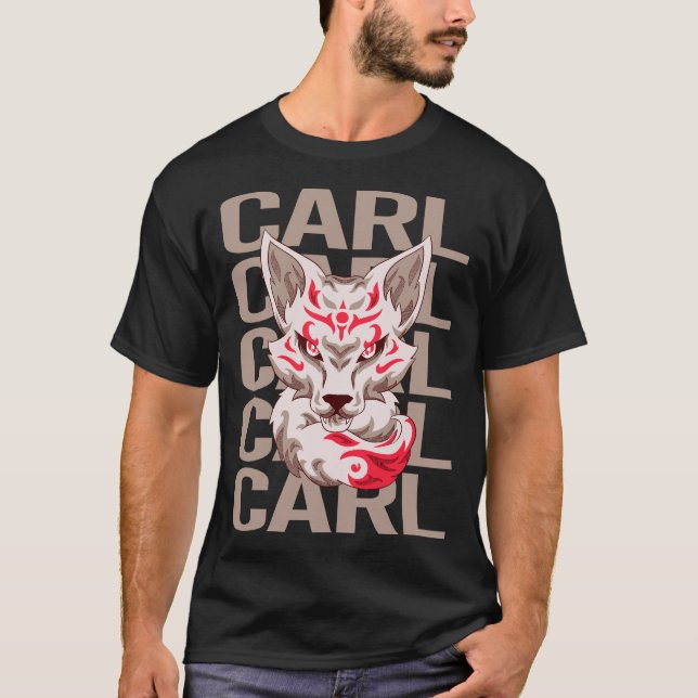 Fox Head - Carl Name T-Shirt (Front)