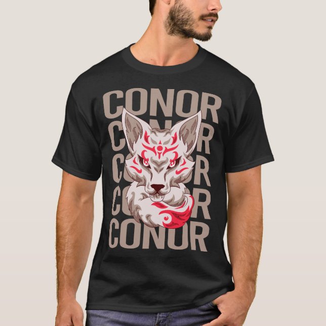 Fox Head - Conor Name T-Shirt (Front)