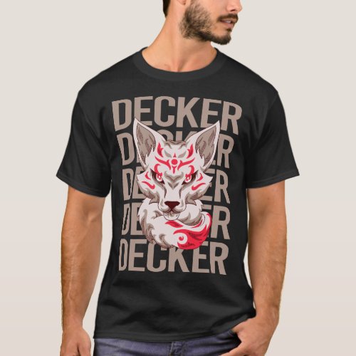 Fox Head _ Decker Name T_Shirt