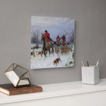 Fox Hunt Huntsmen and Hounds Returning Home