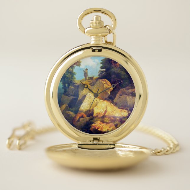 Fox Hunt Josef Navrátil  After 1850  Pocket Watch (Inside)
